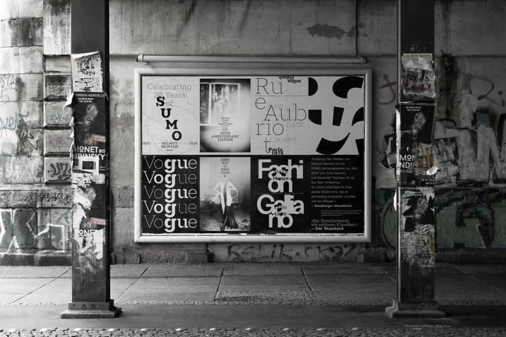 Posterserie »Typetest« mit Glance Slab und Allrounder Grotesk von Moritz Kleinsorge