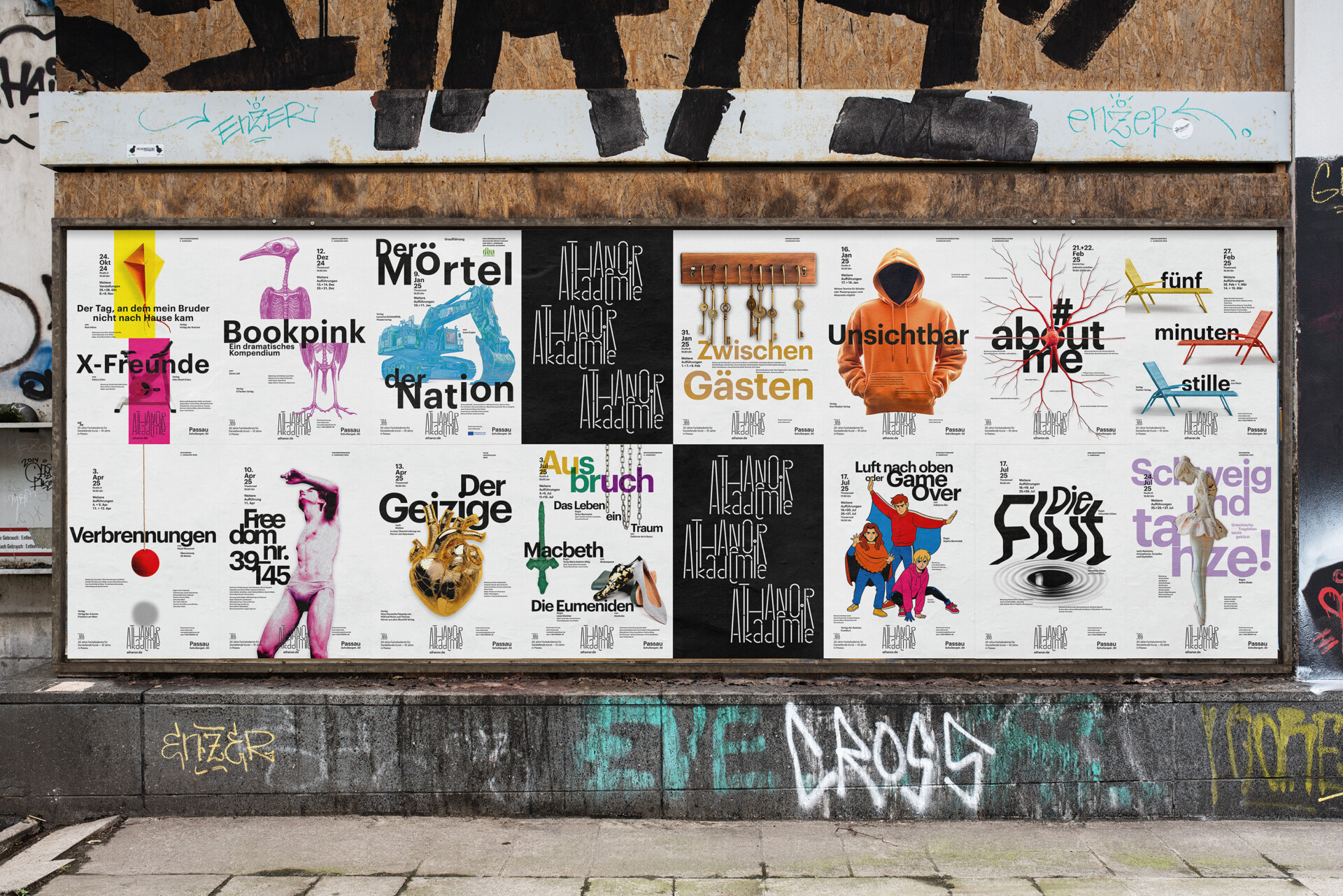 Plakatserie 24/25 Athanor Akademie